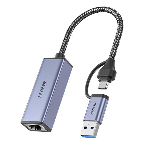 Detalle de BENFEI Adaptador USB 3.0 a Ethernet 1000 Mbps 📡