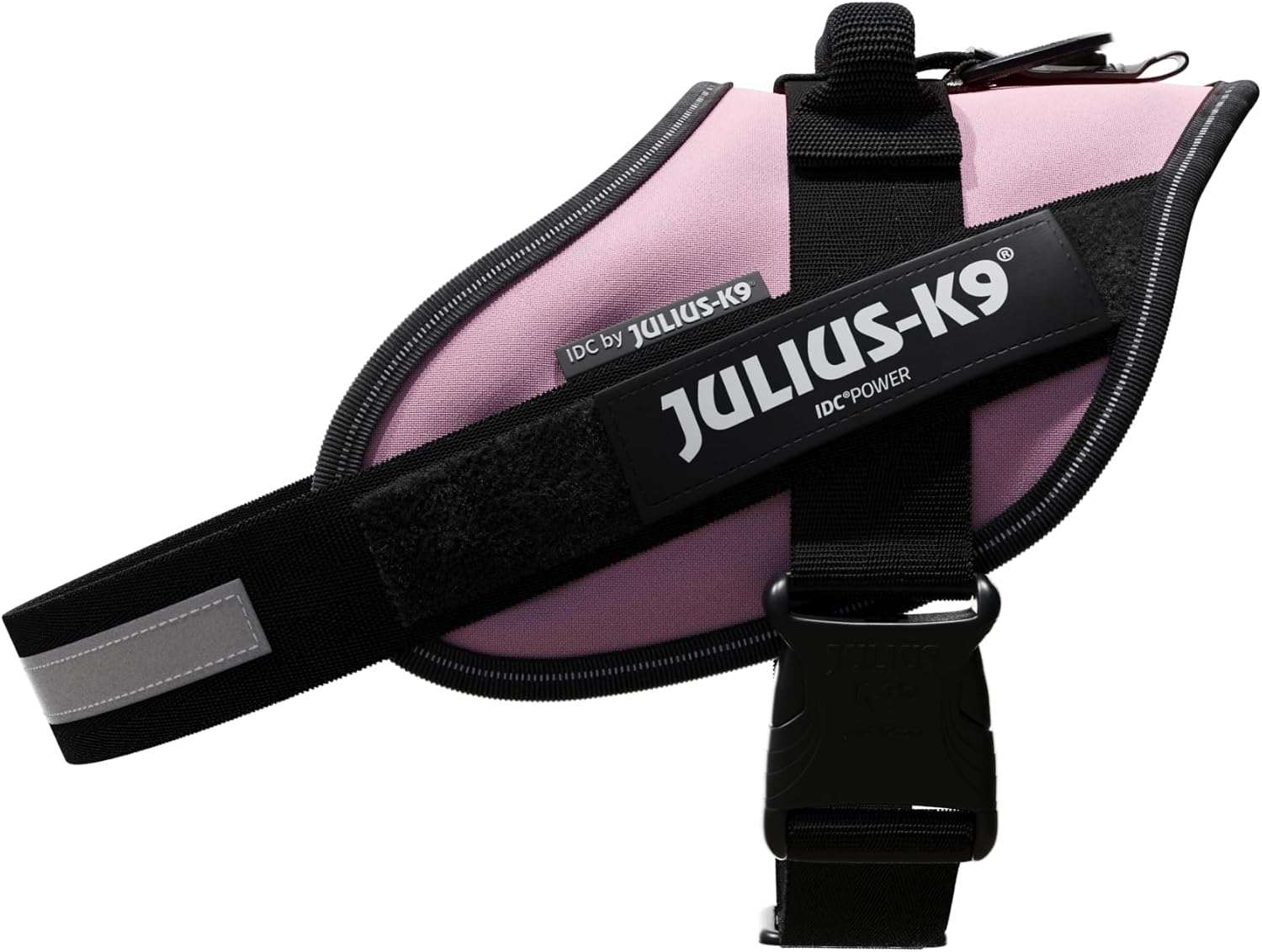 Detalle de JULIUS K-9 IDC Power Harnais, Taille 0, Rose – Tour de poitrine 58–76 cm, 14–25 kg