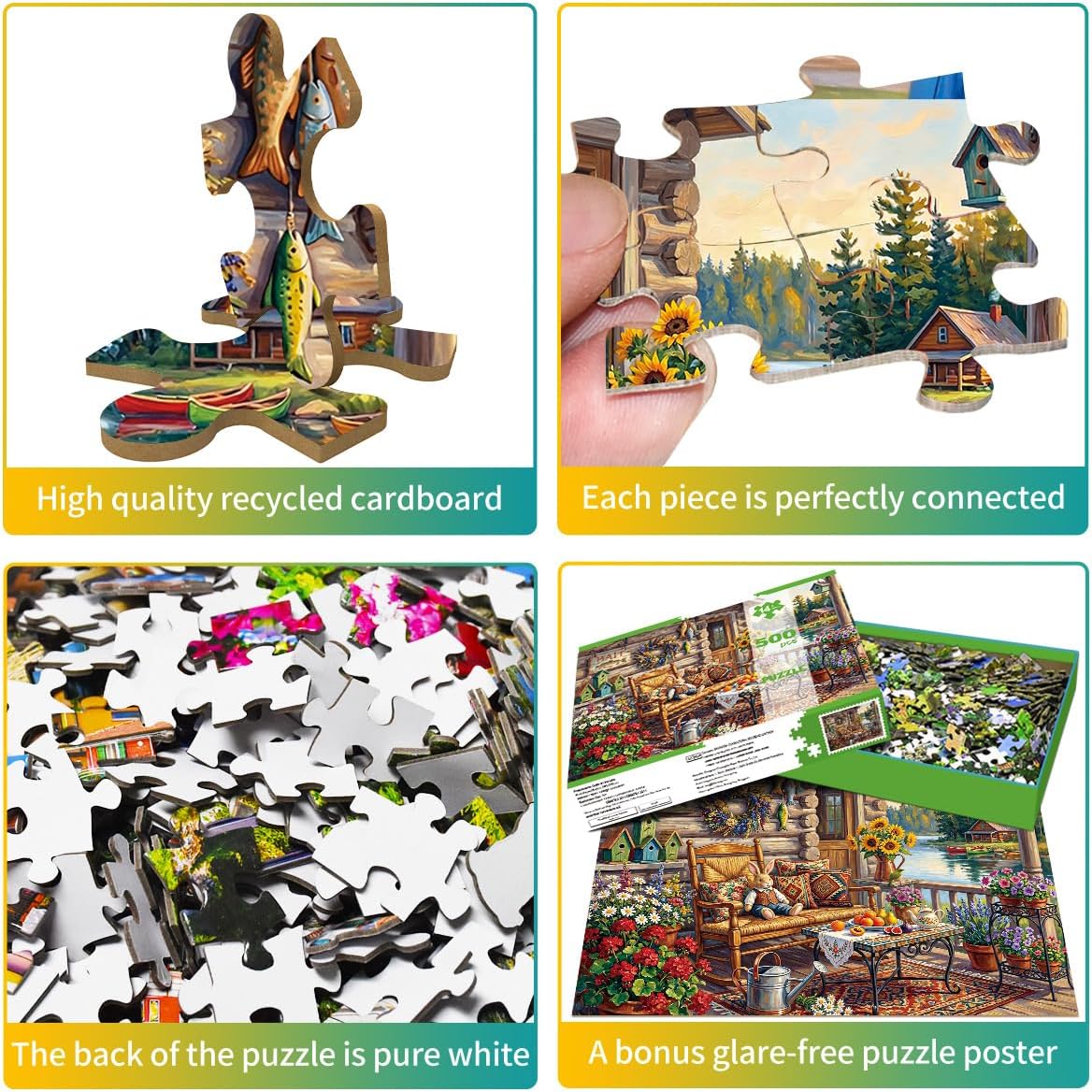 Detalle 2 de HUADADA 500-Piece Jigsaw Puzzle
