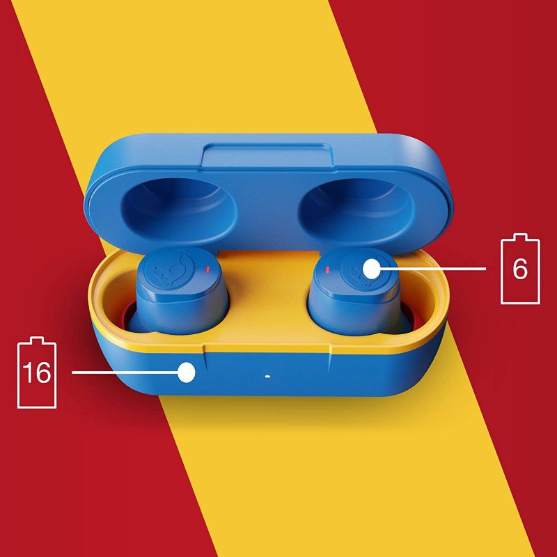 Thumbnail 1 de Skullcandy Jib True Wireless: auriculares Bluetooth sin cables en azul/amarillo