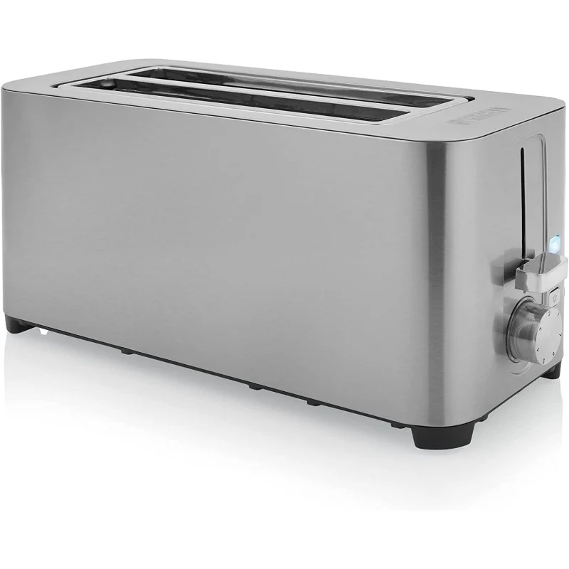 Detalle de Princess 142402 Tostadora 2 Rebanadas 1400W: tostado rápido y uniforme en acero inoxidable