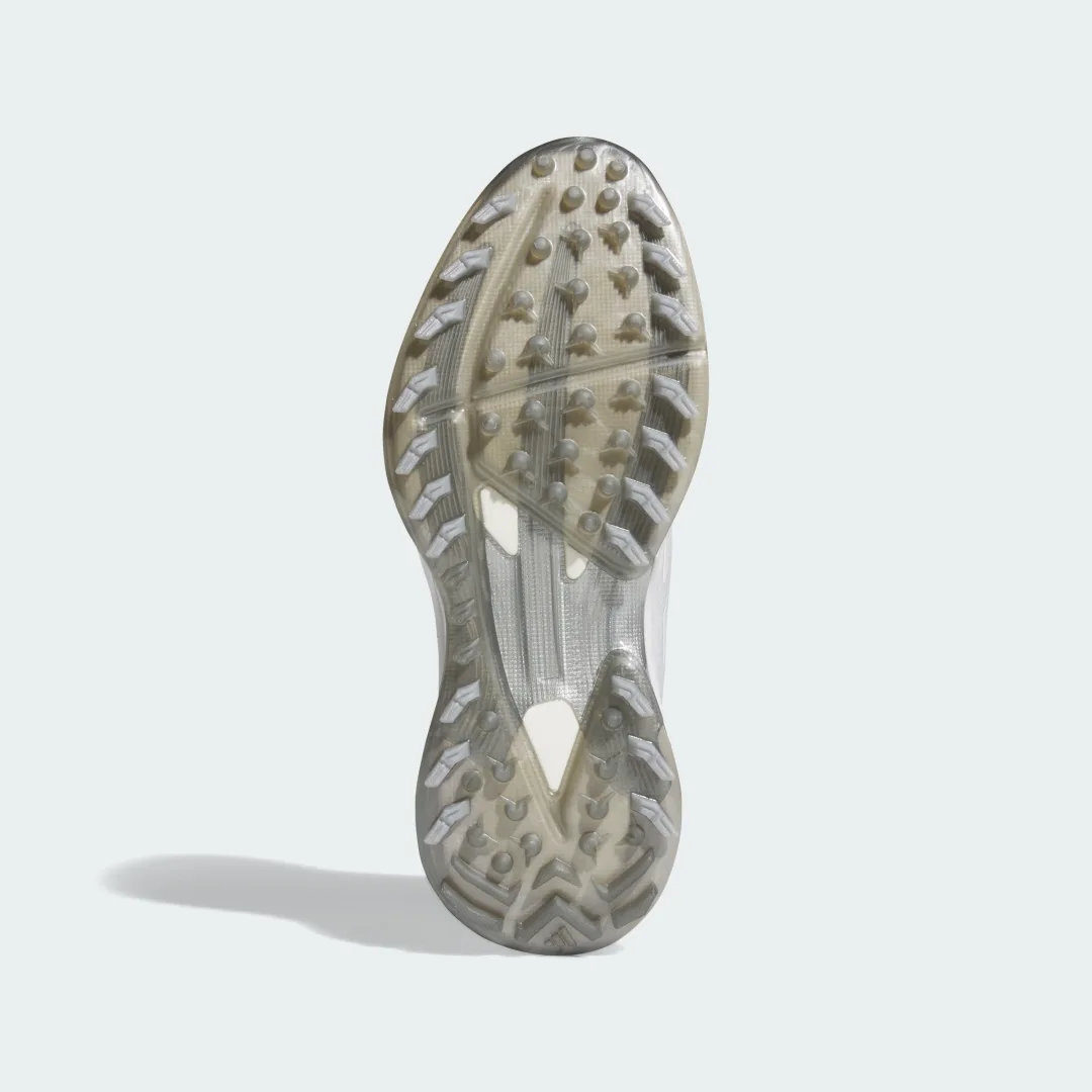 Detalle de Adidas Adizero ZG: Zapatilla de golf sin clavos blanca