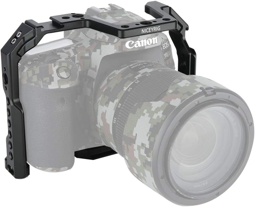 Detalle 2 de NICEYRIG Camera Cage for Canon EOS 90D 80D 70D