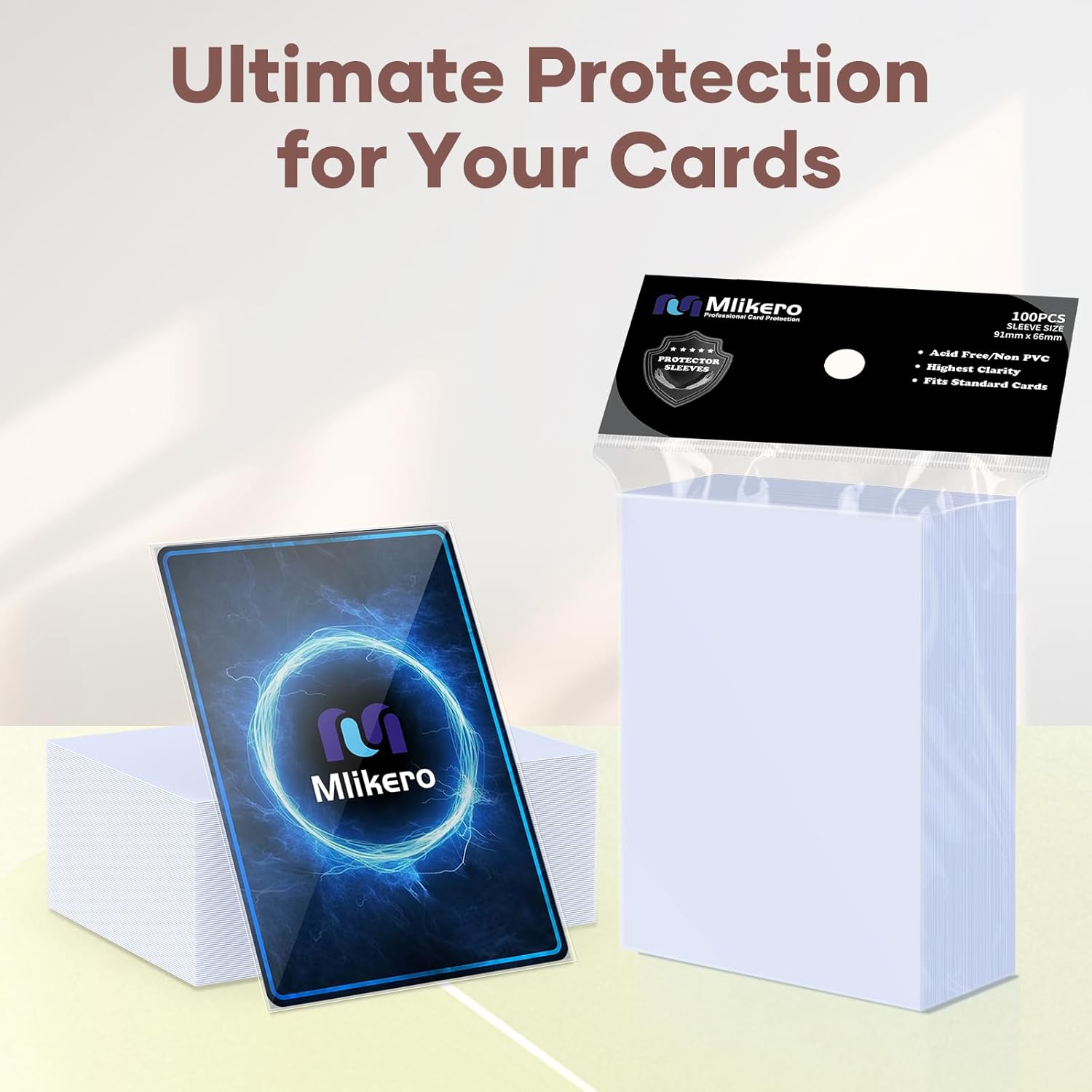 Thumbnail 5 de Mlikero 600 Pcs Clear Card Sleeves – Standard 66 × 91 mm