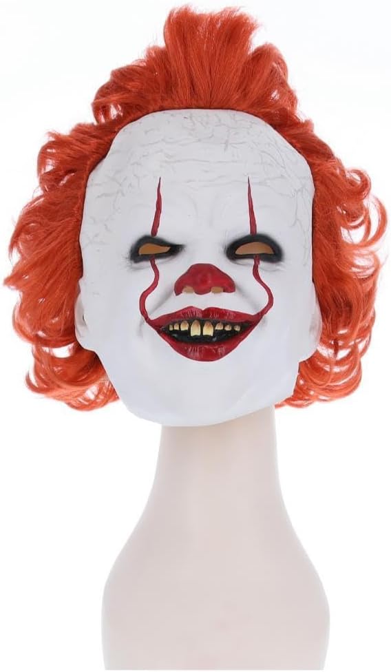 Detalle 2 de Smiffys IT Chapter 2 máscara Pennywise cabeza completa ðŸŽ