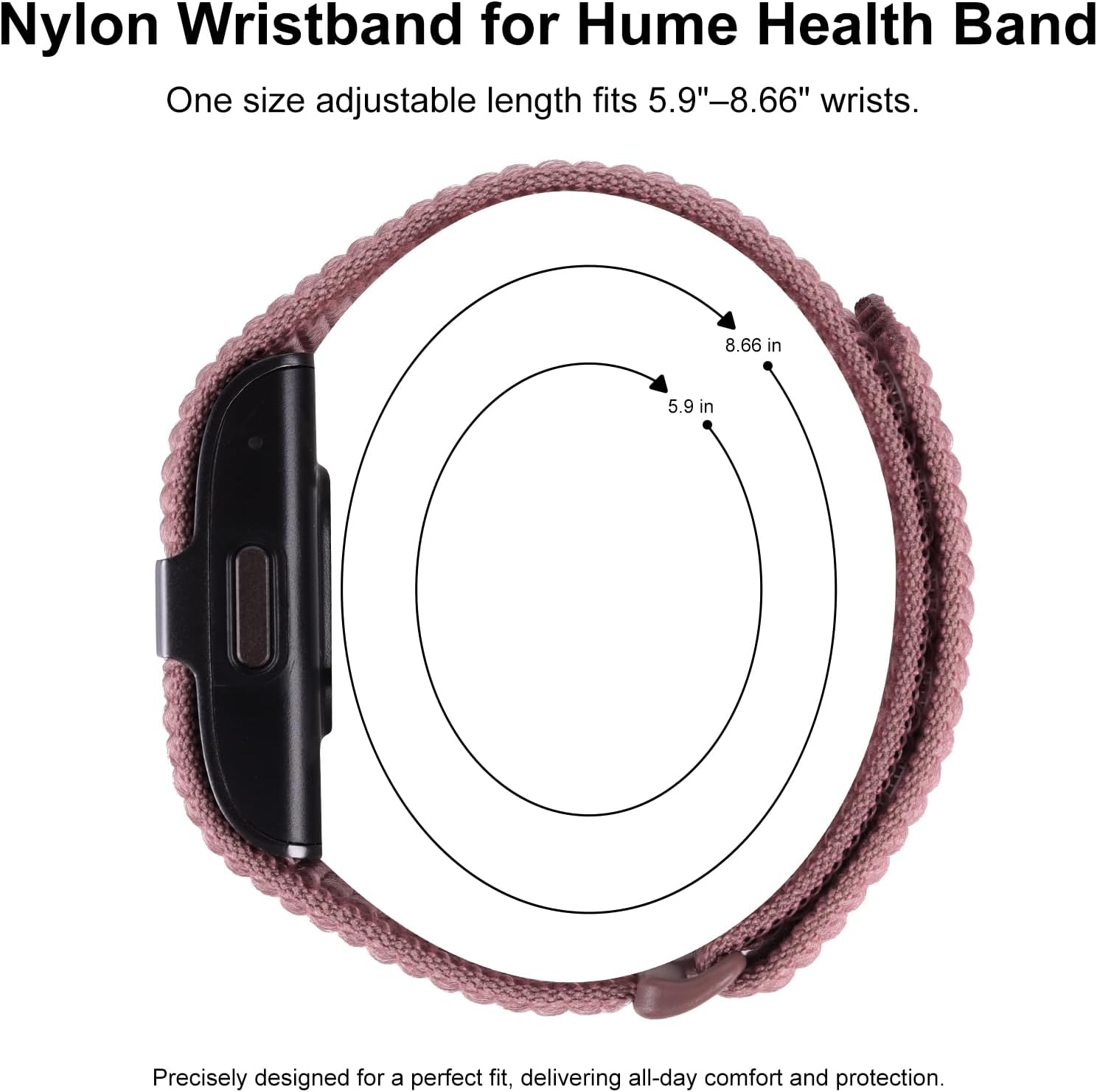Thumbnail 2 de Polyjoy Replacement Strap for Hume Health Band: nylon loop, breathable, adjustable