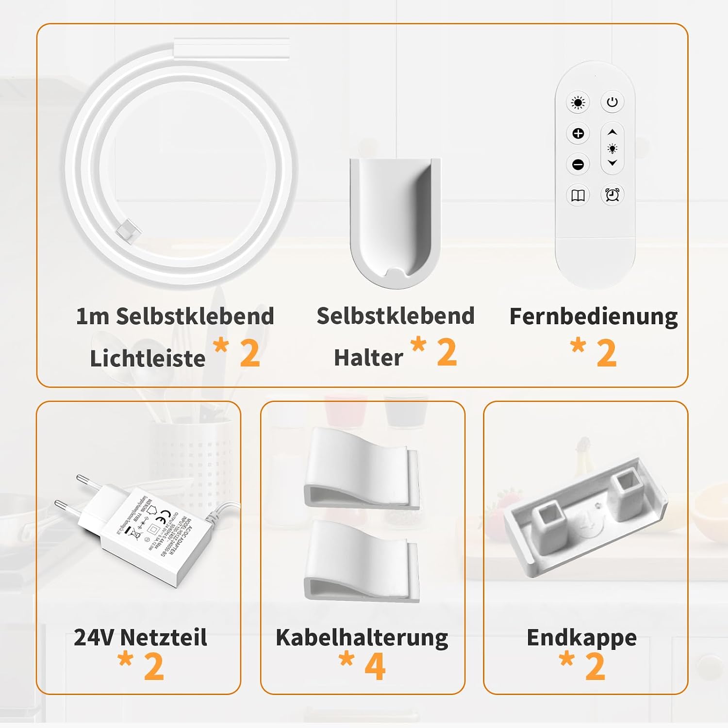 Detalle 2 de LED Unterbauleuchte SIBI 24V, 2er-Set Küche