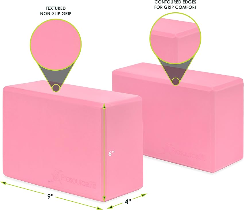 Thumbnail 1 de ProsourceFit Foam Yoga Blocks 4"×6"×9" — Bloques yoga (2 unidades) 🧘‍♀