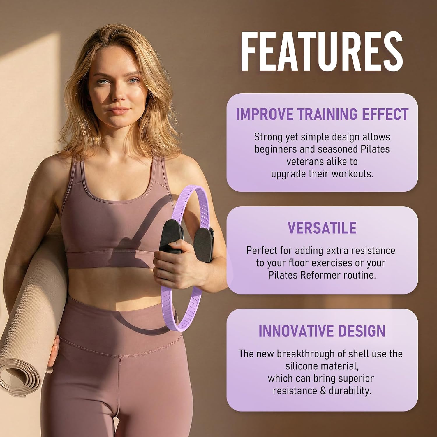 Detalle 2 de JKSHMYT Pilates Ring 14.5in Home Kit
