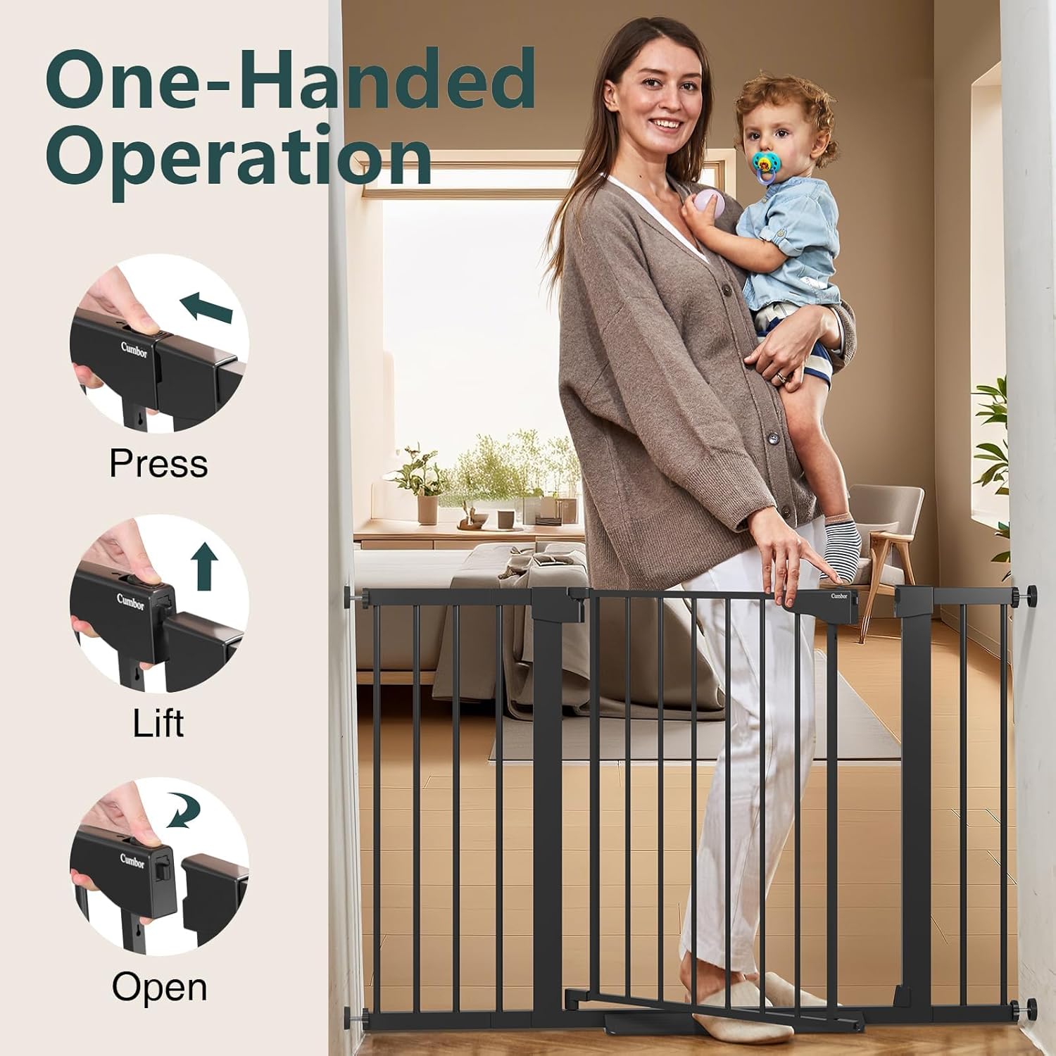 Thumbnail 6 de Cumbor Baby Gate 30.5" tall 🚪