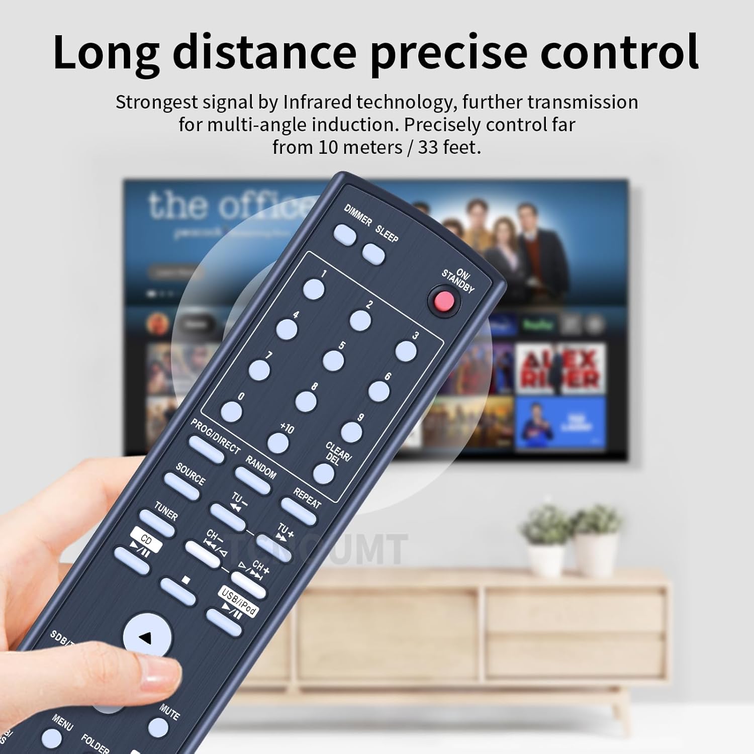 Thumbnail 6 de TCNOUMT RC-1127 Remote Control Replacement for Denon DM38 Series