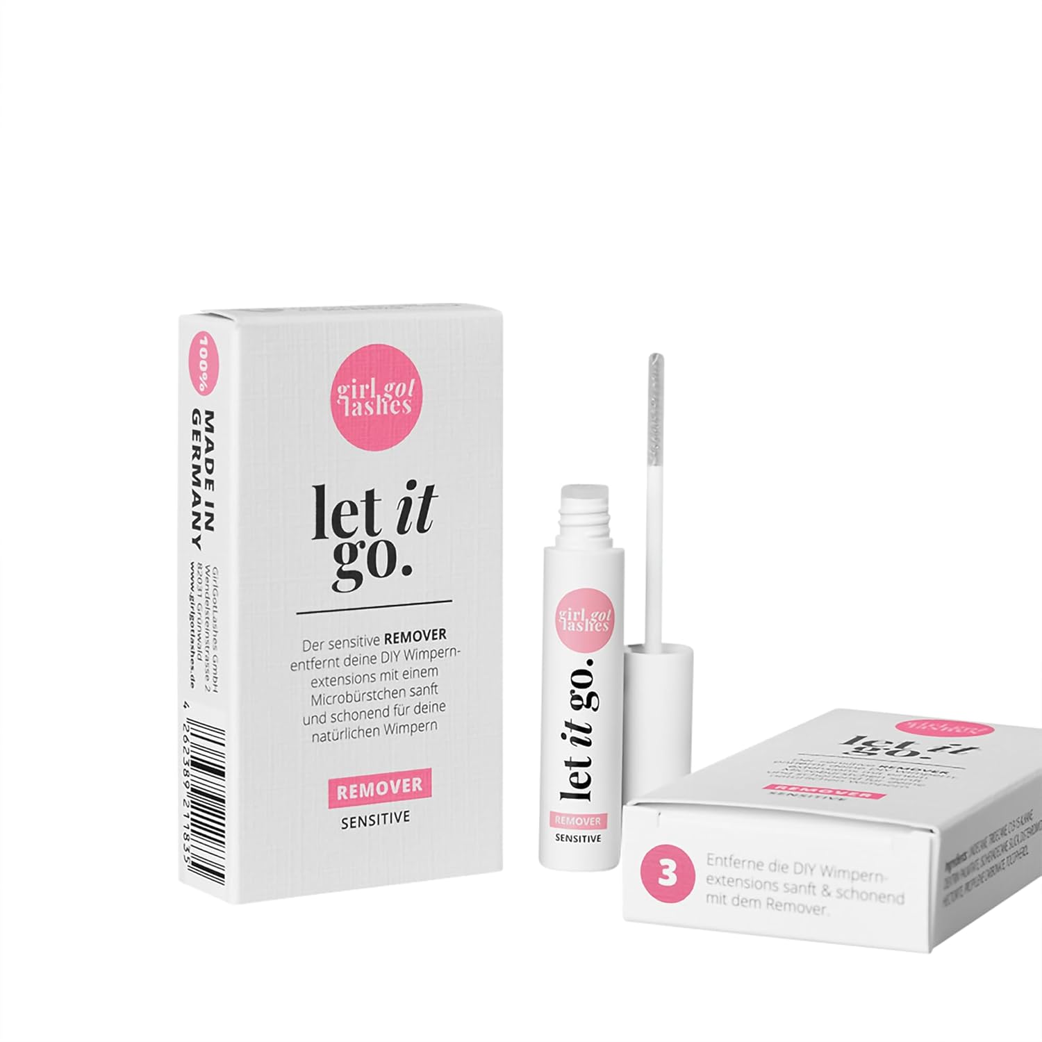 GirlGotLashes Let it go Remover Sensitive – Schonende Entfernung von DIY-Wimpernextensions