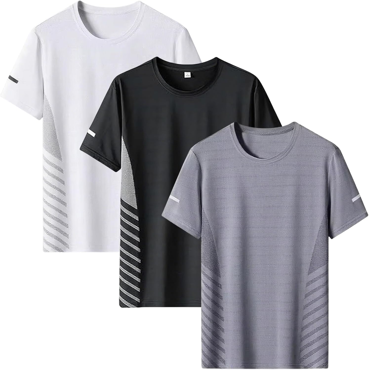 Detalle de JiaYouLC quick dry sport T shirts 3 pack