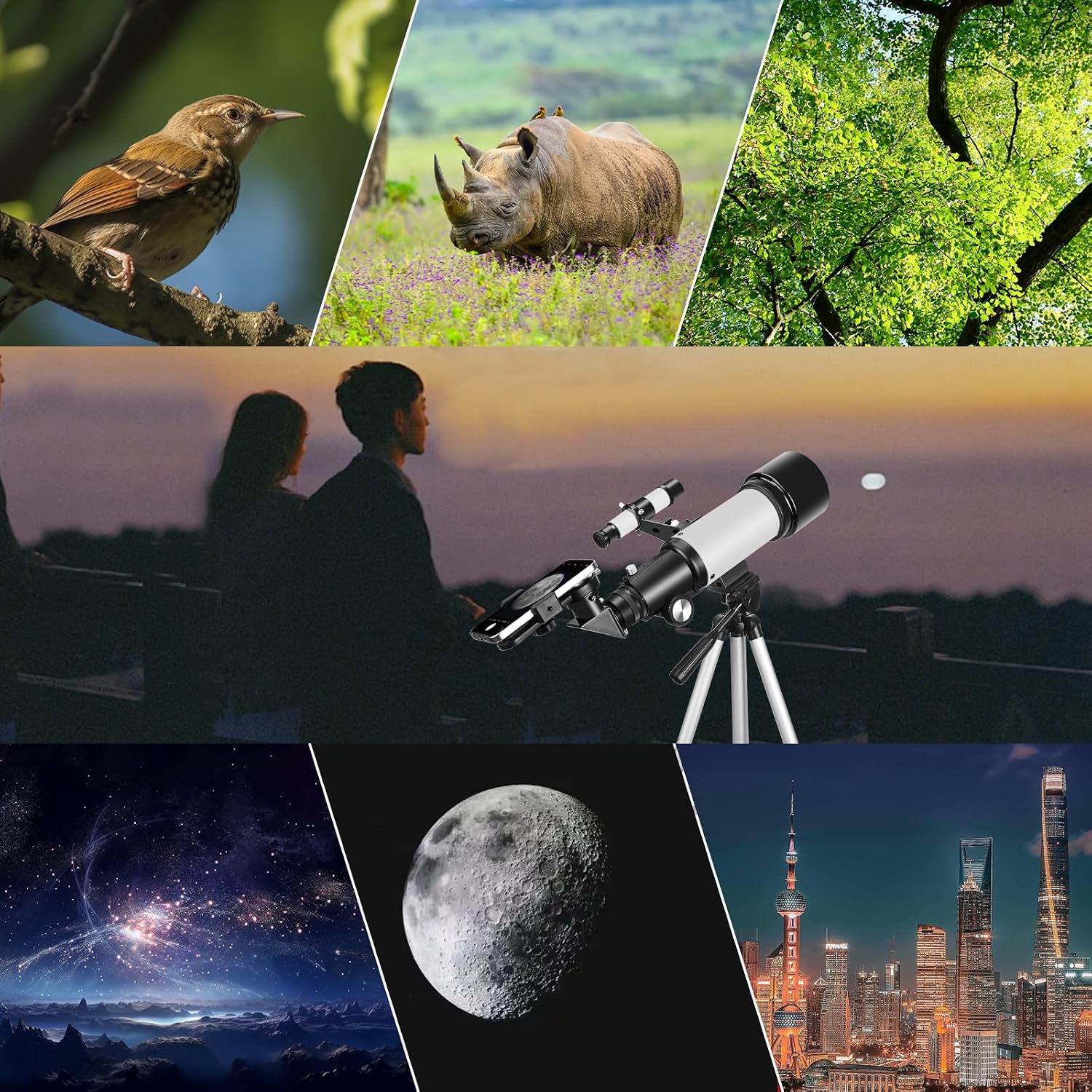 Thumbnail 5 de Telescope for Adults Beginners 70mm 400mm AZ Mount