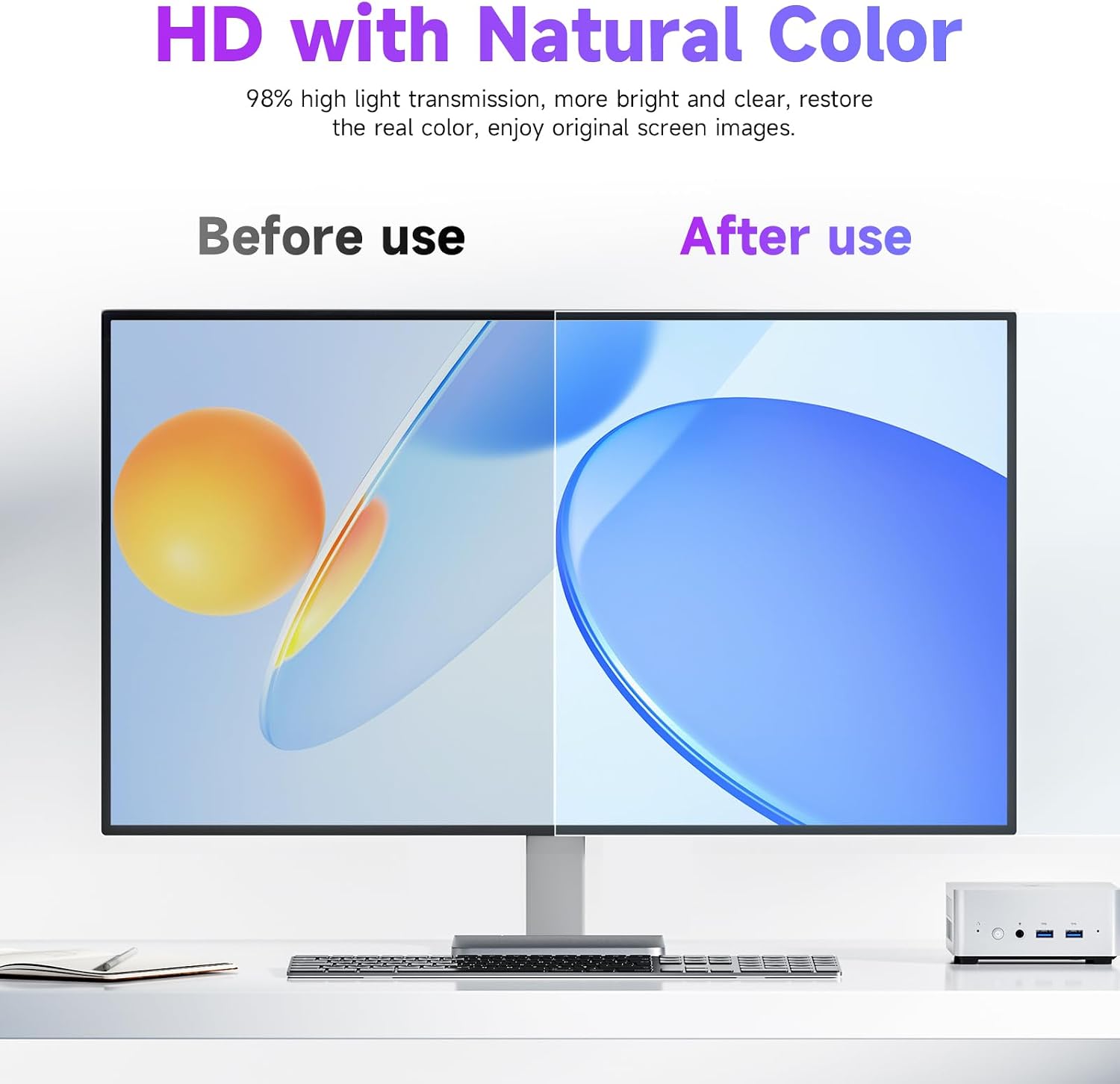 Detalle 2 de IPROKKO 24 Inch Anti Blue Light Screen Protector