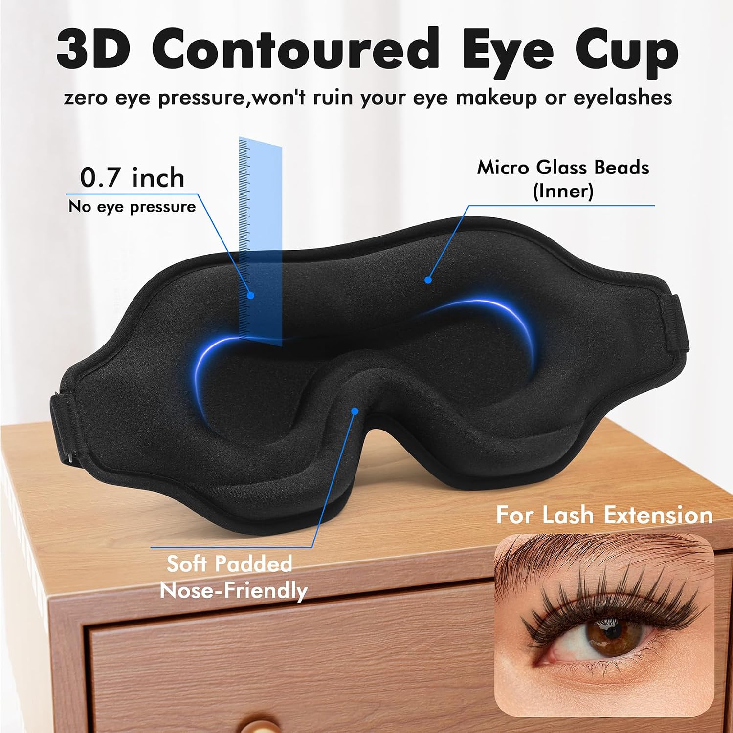 Thumbnail 3 de 3D Weighted Eye Mask, 4.6 oz