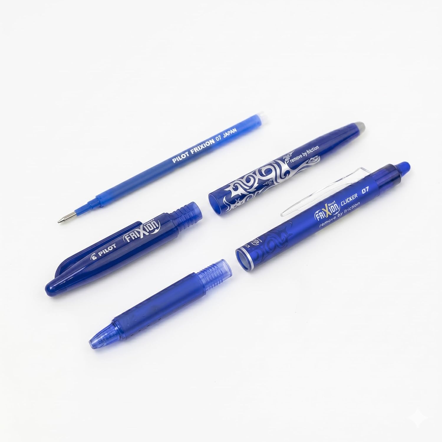 Thumbnail 3 de PILOT FriXion 0.7mm Erasable Refills – Pack of 2 x 3 Refills (Blue & Black) for FriXion Ball 0.7 / FriXion Clicker 0.7