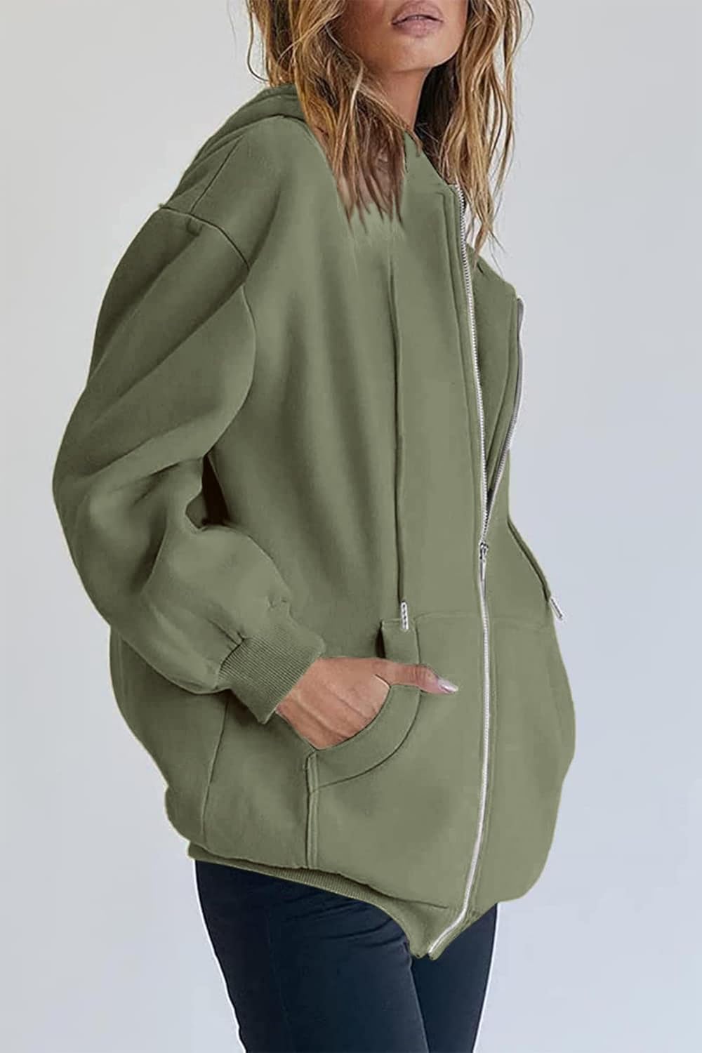 Thumbnail 1 de Timuspo Hoodie Damen Sweatjacke 2026 – Kapuze, Reißverschluss und Oversize