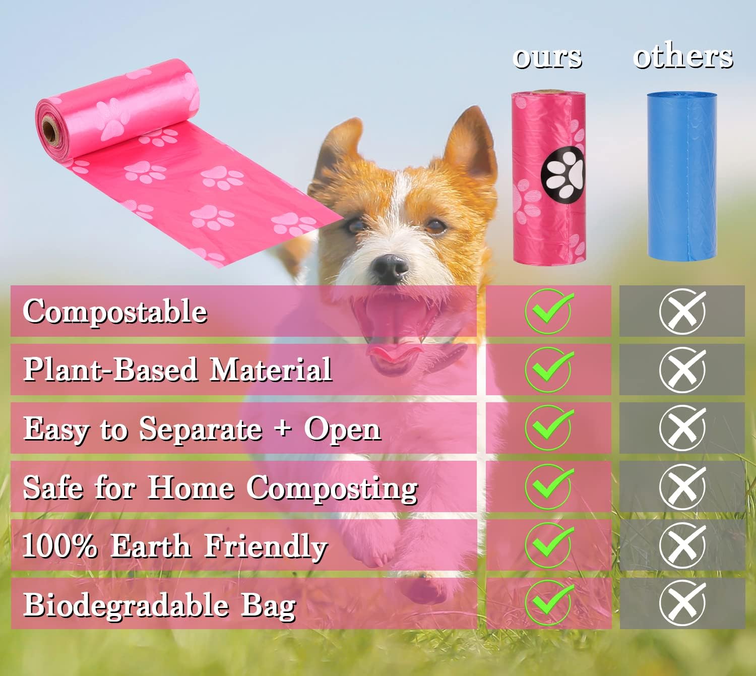 Thumbnail 5 de JBBFCAN Dog Poo Bags 240 Compostable rolls