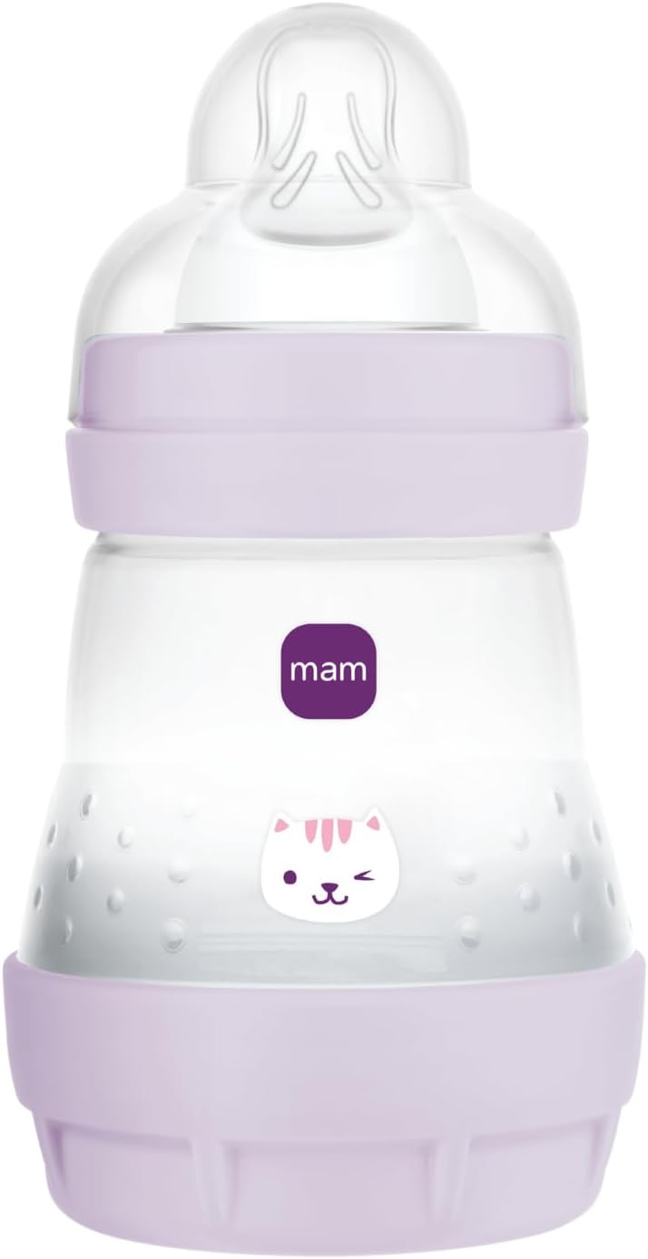 Detalle de MAM Lot de 2 Biberons Easy Start Anti-Colique 160 ml – Océan + Nature