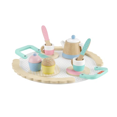 Thumbnail 6 de Fisher-Price HXT82 Set de té de madera, 12 piezas