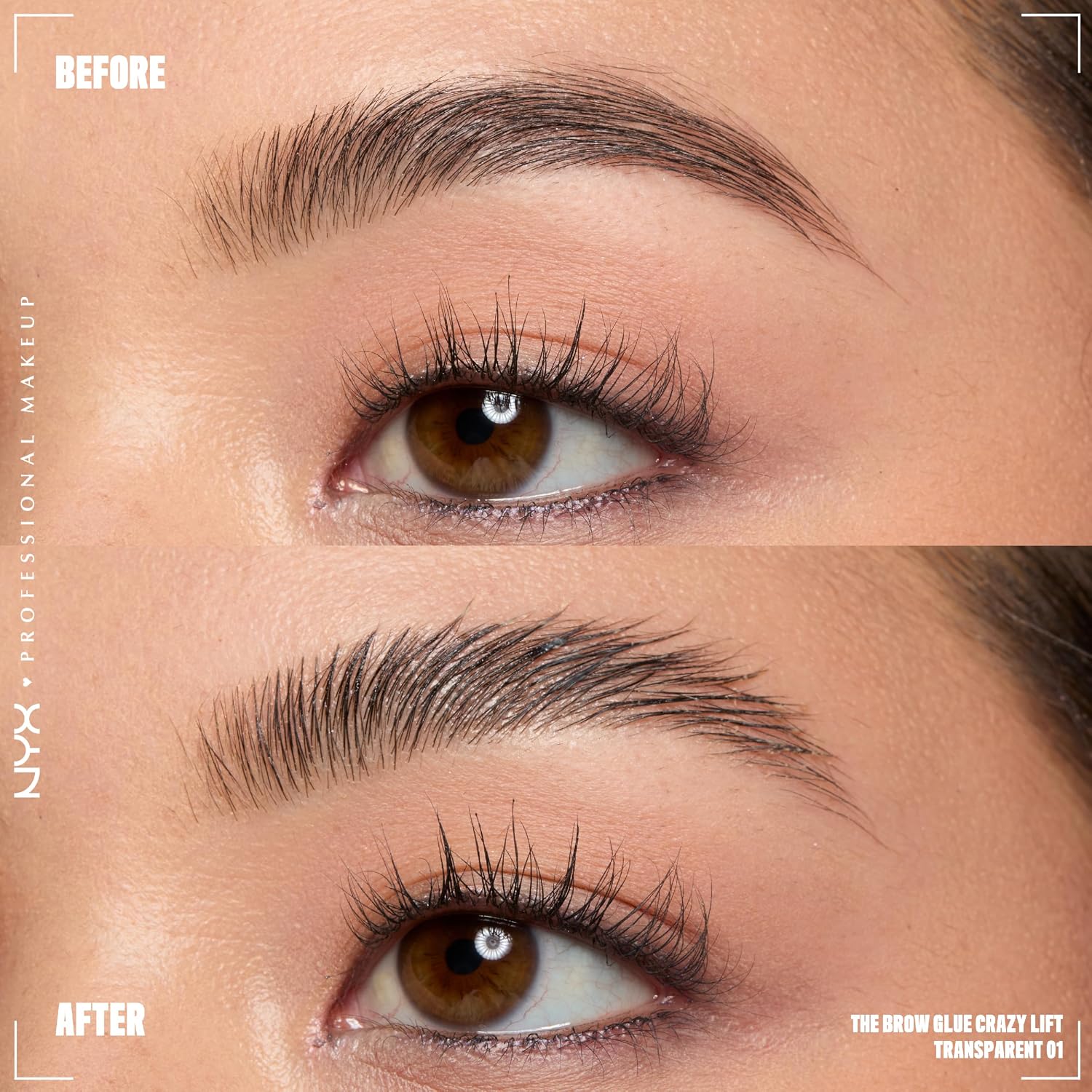Detalle 2 de NYX Professional Makeup The Brow Glue Crazy Lift gel sopracciglia 7 ml 💄