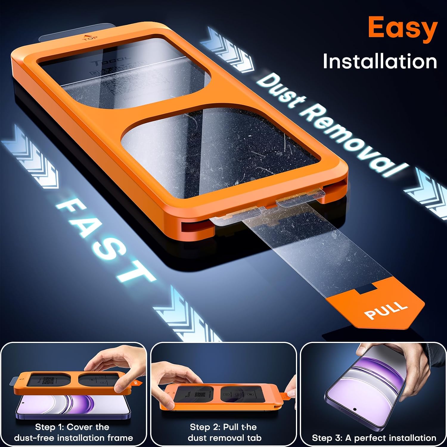 Detalle de TOCOL 2 Pack Samsung Galaxy S24 Plus privacy screen 6.7"