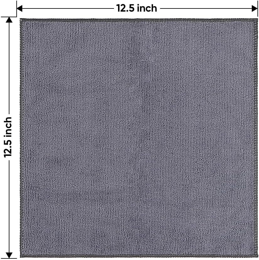 Thumbnail 6 de HOMEXCEL Microfibre Cloth 12 Pack (30 x 30 cm) – lint-free, streak-free cleaning towels for cars and home