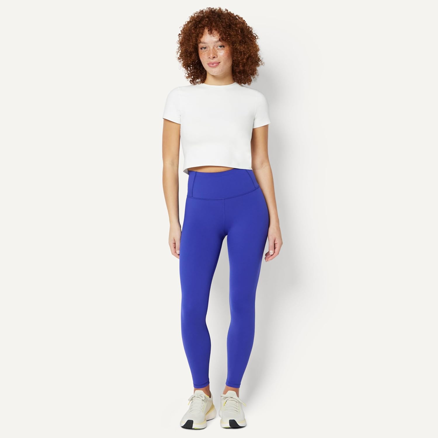 Detalle de Amazon Essentials Leggings da Allenamento Power Sculpt a Vita Alta – 7/8, intern o gamba 63,5 cm, Donna