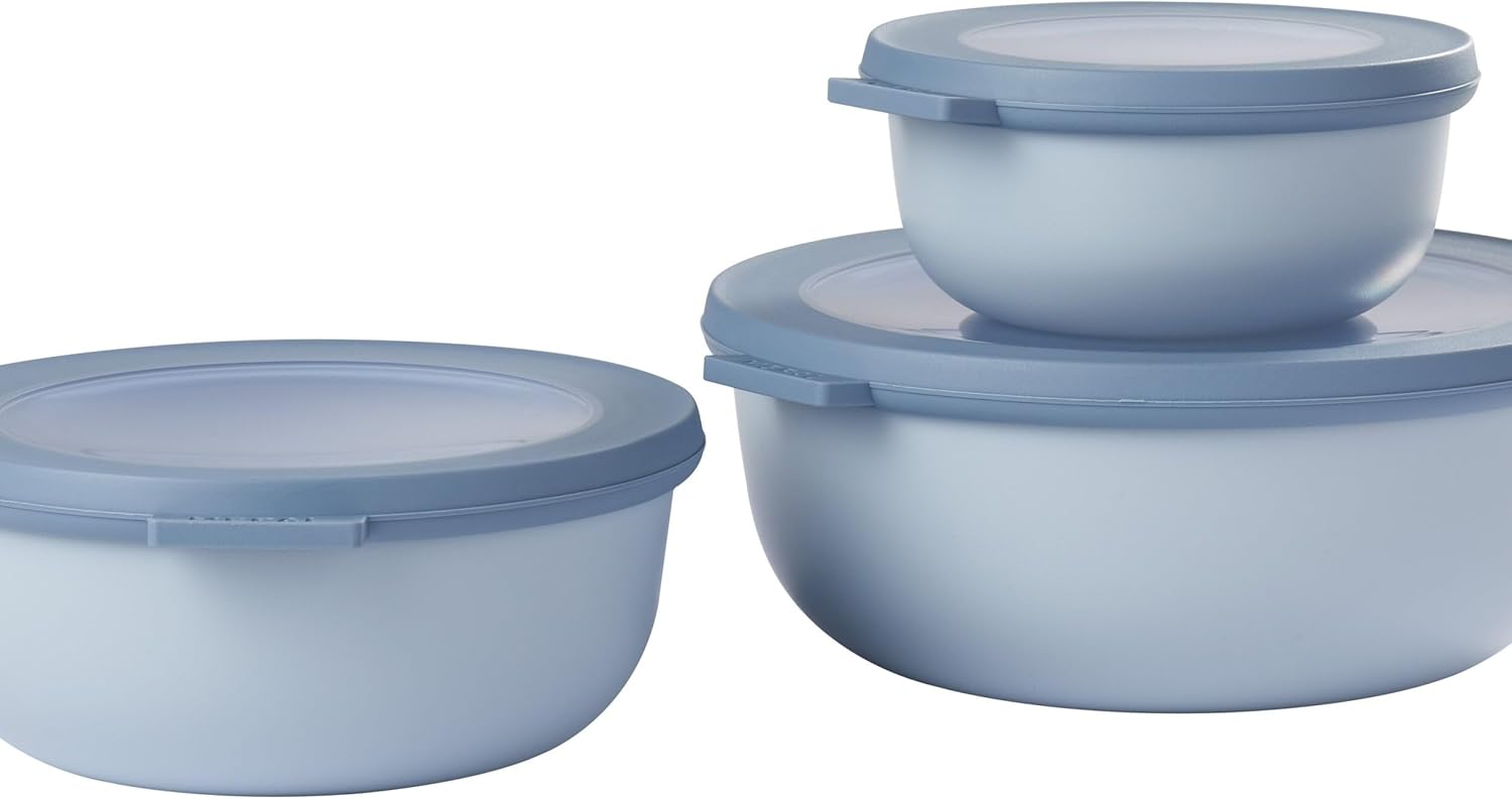 Thumbnail 6 de Mepal Cirqula Round 3-teiliges Set – Mikrowellengeeignet, 350 ml / 750 ml / 1250 ml, Nordic sage