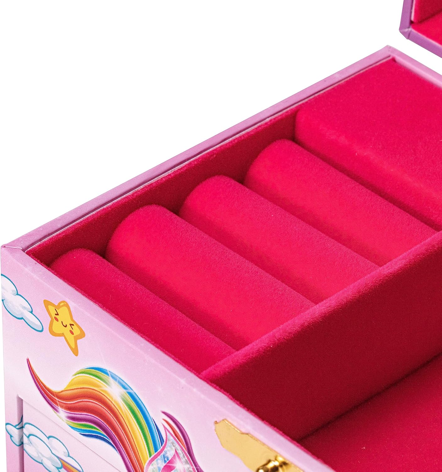 Thumbnail 2 de CRAZE Galupy Unicorn Schmuckkästchen für Kinder mit Spieluhr, Schublade & herzförmigem Spiegel