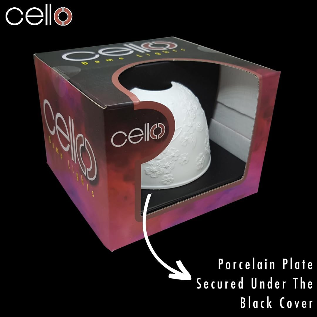 Detalle de Cello Cello Porcelain Tealight Holder Dome – “Amazing Daughter” 3D lithophane dome LED tealight warmer