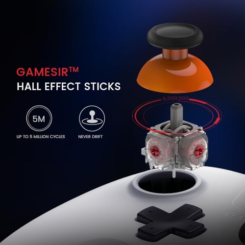 Detalle de GameSir Nova Lite: Controlador inalámbrico Tri‑modo para PC, Switch y más