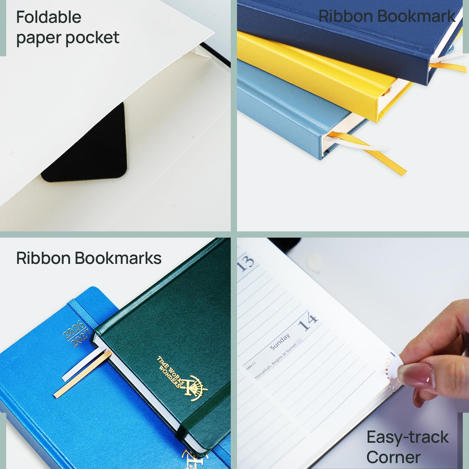 Detalle 2 de POPRUN Daily Planner, 5.75" x 8.5
