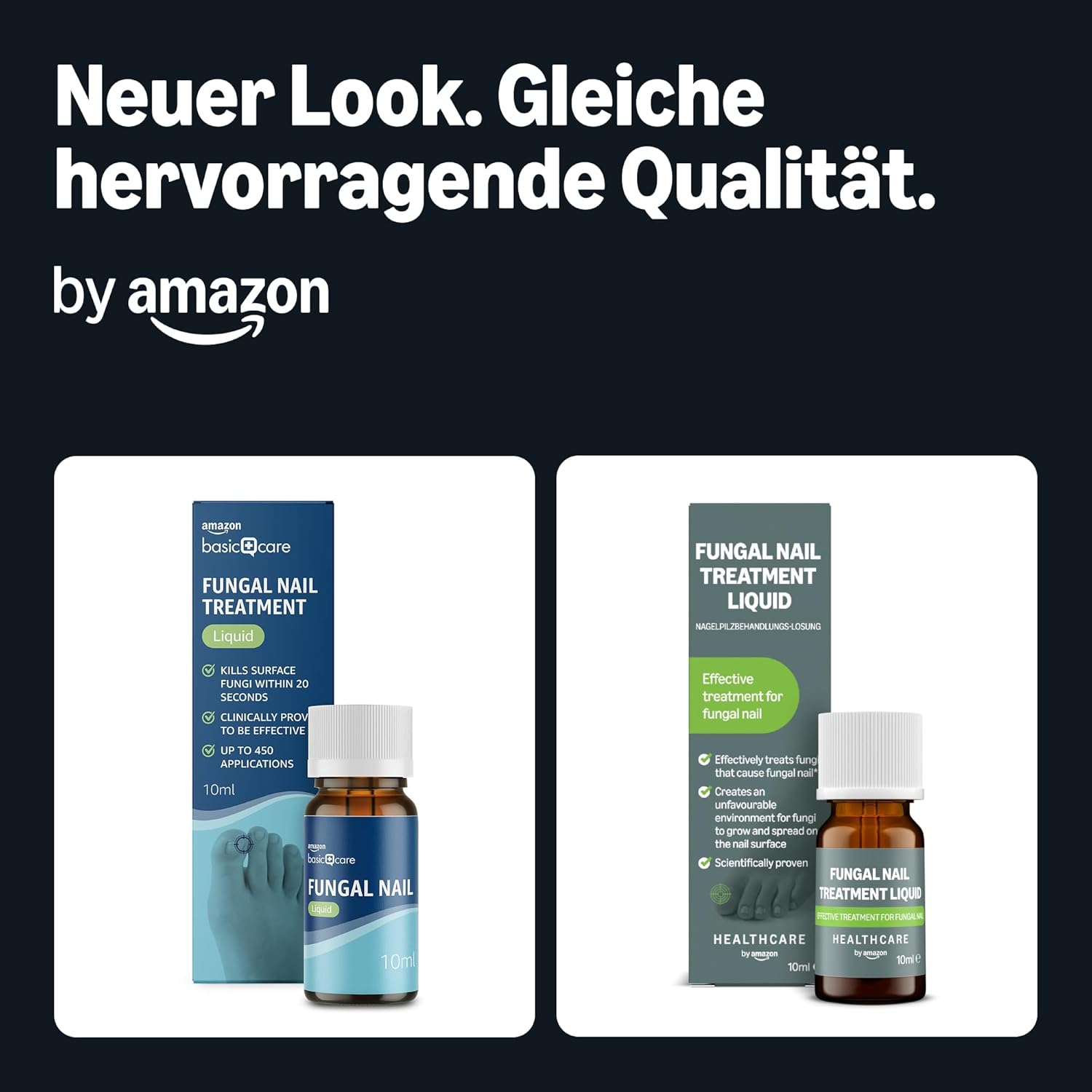 Detalle 2 de Healthcare by Amazon Flüssigkeit gegen Nagelpilz (10 ml) – mit Harnstoff, Teebaumöl und Milchsäure