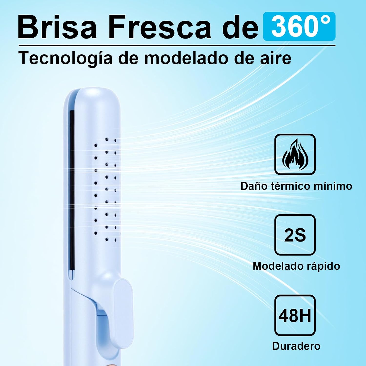 Detalle 1 de AraSyloen Plancha y Rizador 2 en 1 140–220°C