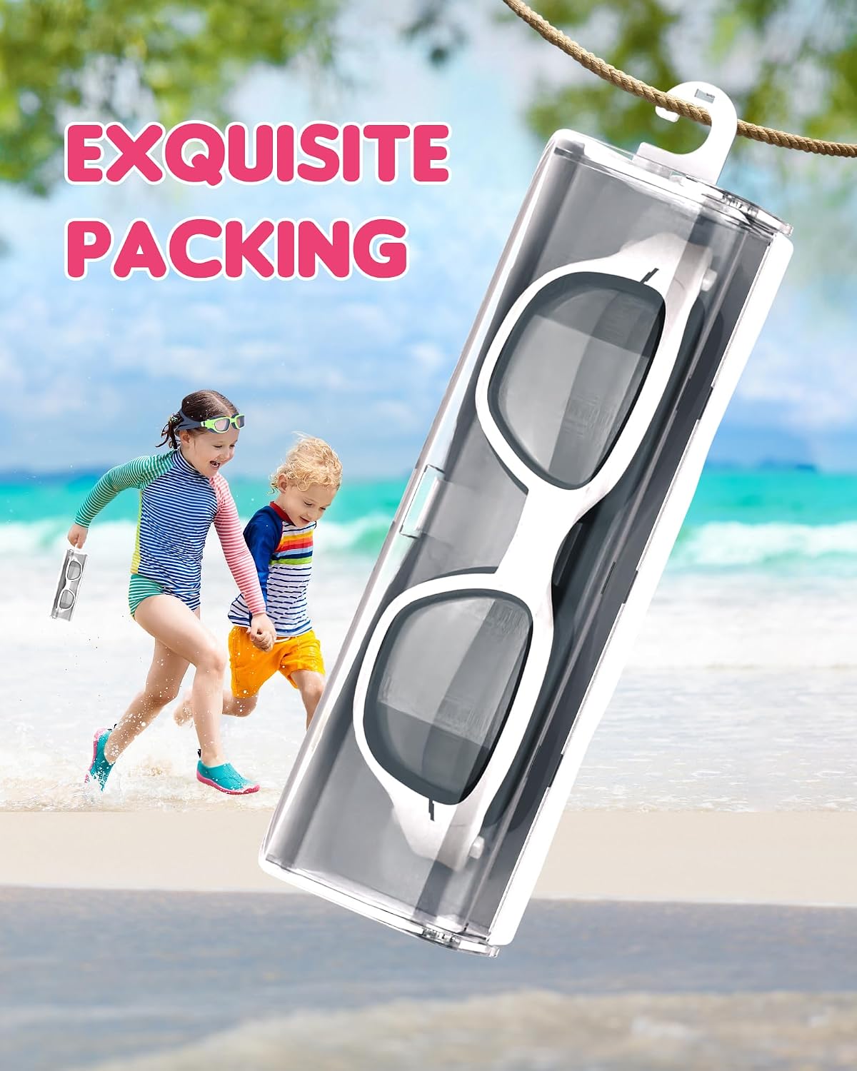 Detalle de Zeligerstar Kids Swimming Goggles: Comfortable, UV‑Protective 180° Vision for 6–14s