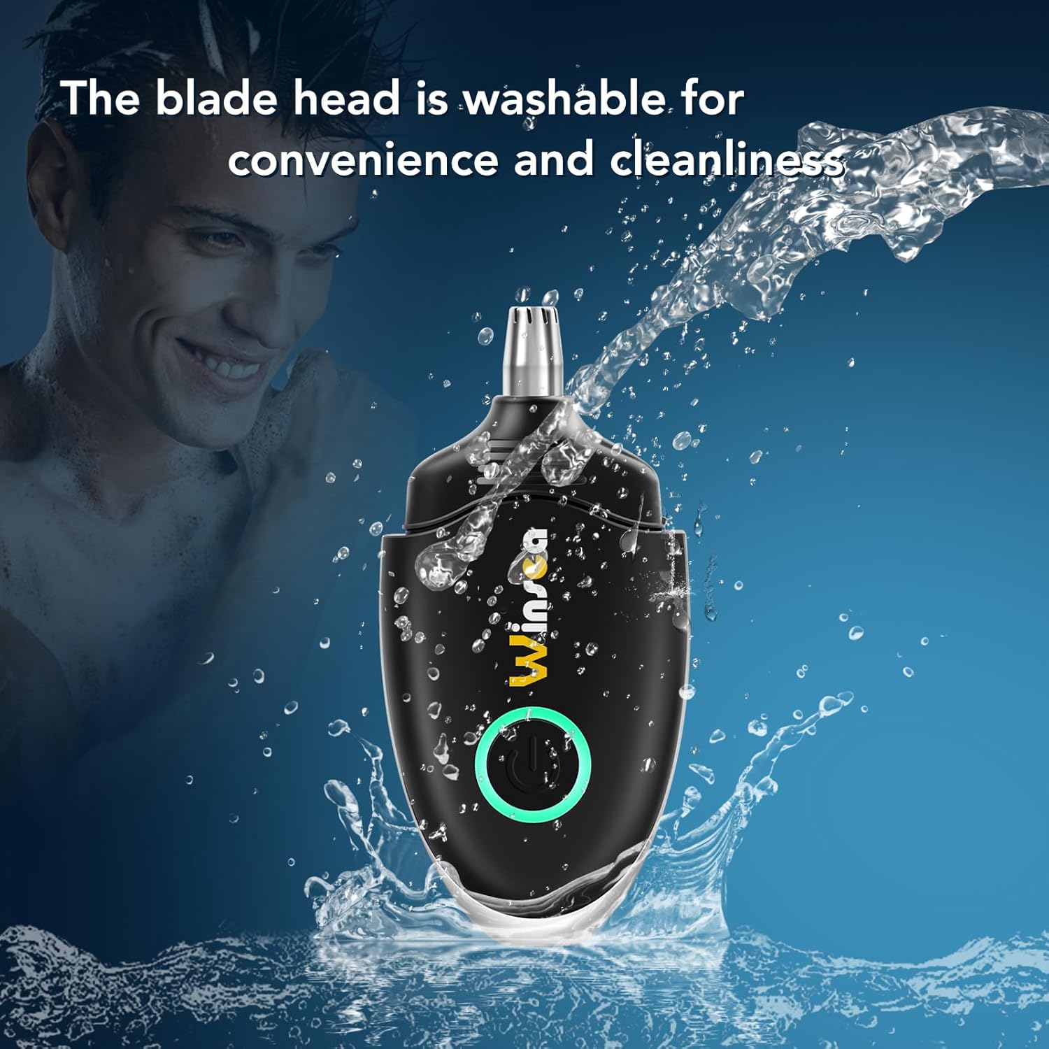 Detalle de Winsea Ear and Nose Hair Trimmer USB Rechargeable
