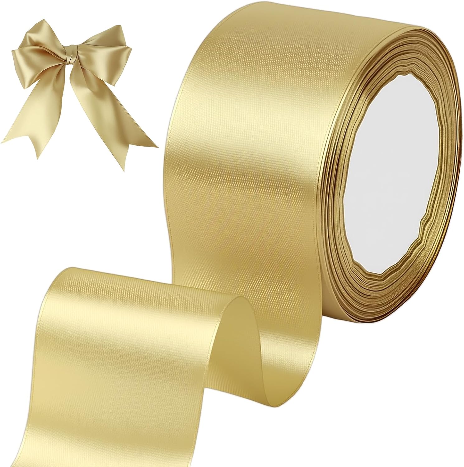 Thumbnail 6 de Tenn Well Geschenkband Rot 50 mm × 22 m – Satinband für Geschenkverpackung, Basteln und Dekoration