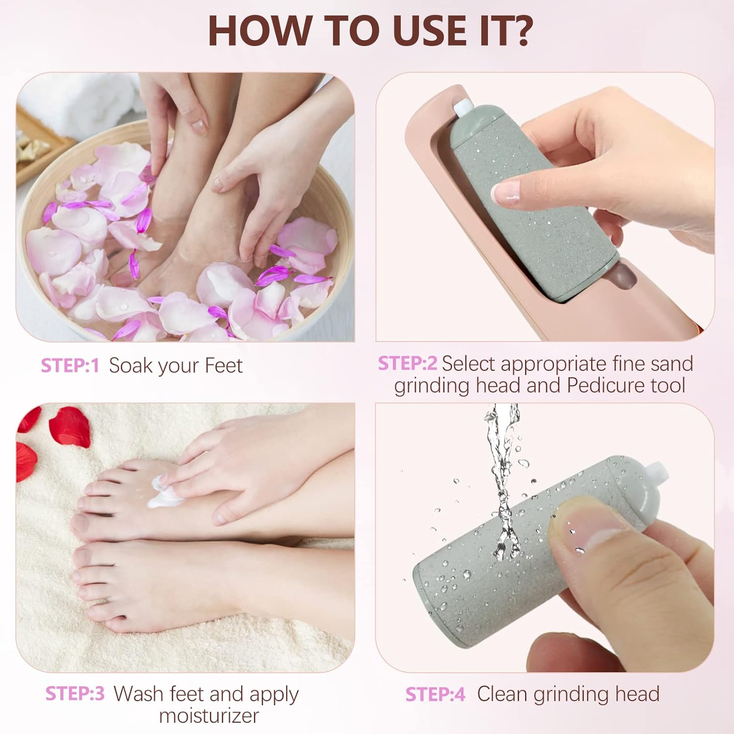 Thumbnail 5 de Haootadiy Electric Foot Callus Remover 12-in-1 Pedicure Kit
