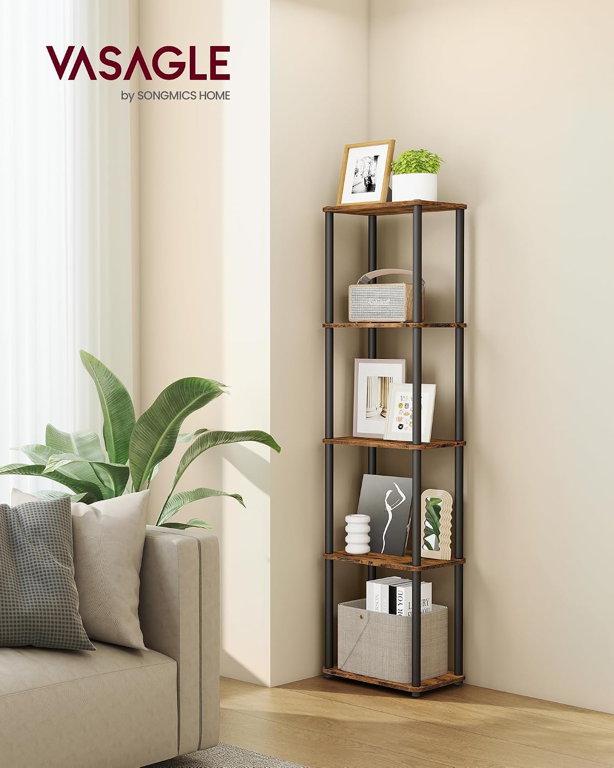 Detalle de VASAGLE 5-Tier Storage Shelf