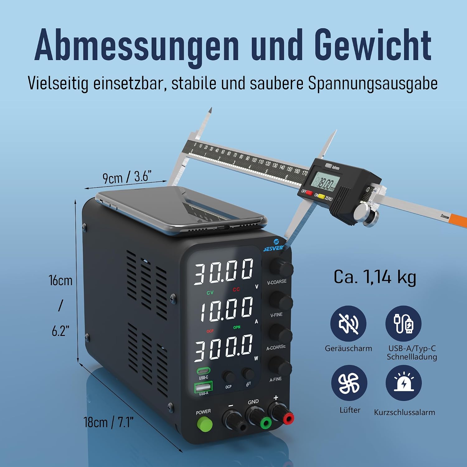 Thumbnail 2 de Jesverty Labornetzteil SPS-3010N 30 V 10 A
