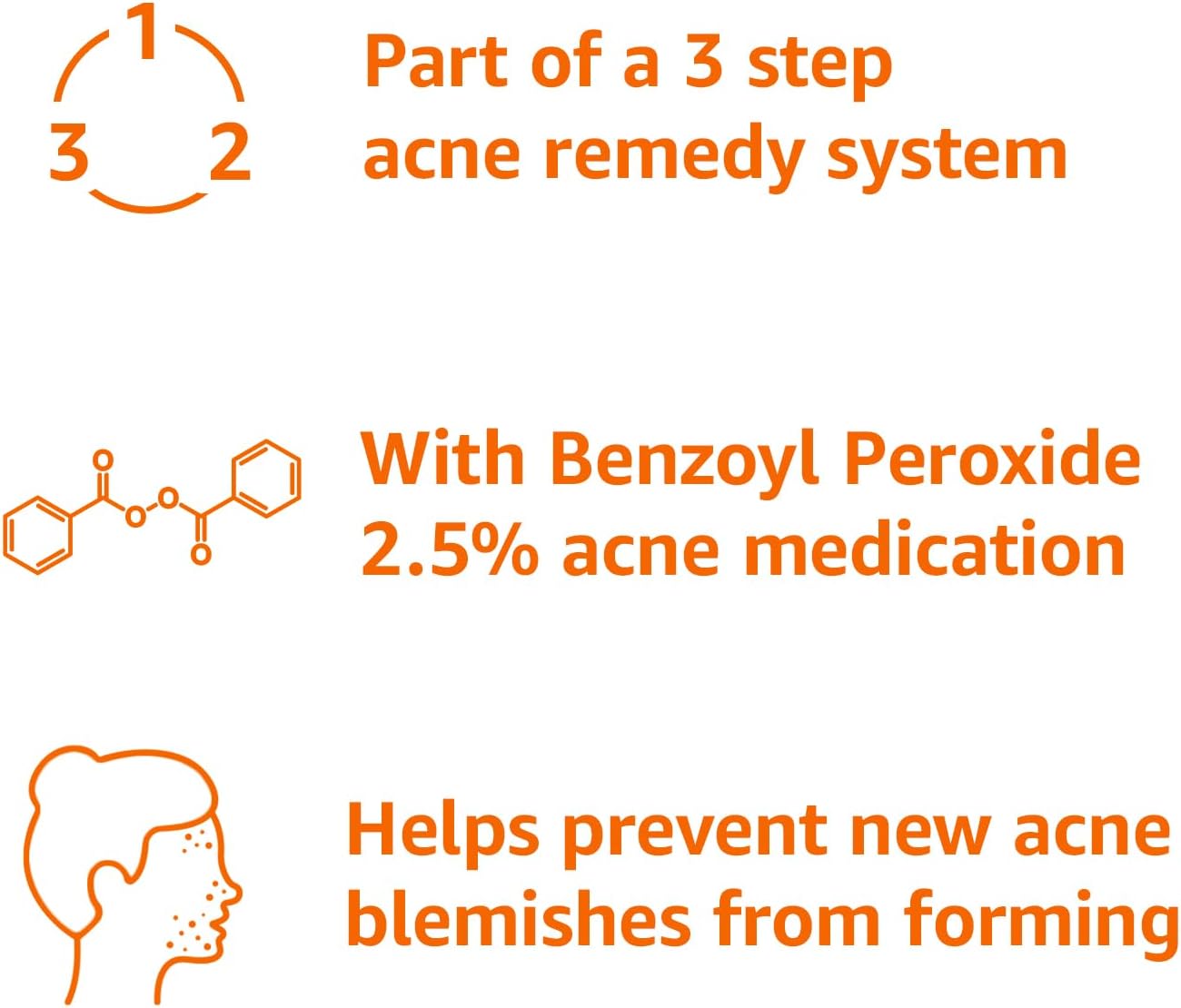 Thumbnail 2 de Amazon Basics 3-Step Acne Remedy System Treatment (2.5% Benzoyl Peroxide), 2 fl oz — 1-Pack