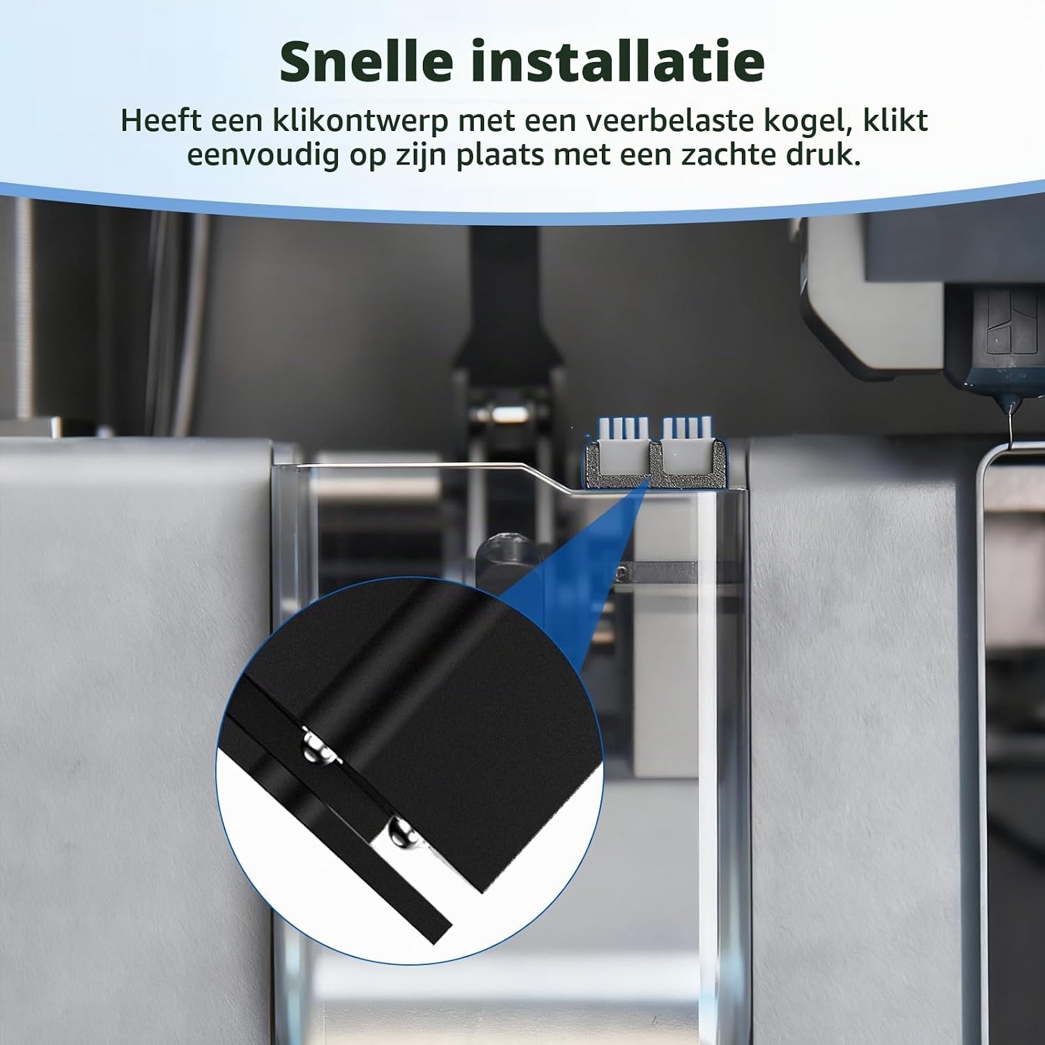 Detalle de Connextion Panda Brush XP siliconen nozzleborstel voor Bambu Lab P1P/P1S/X1C/X1E