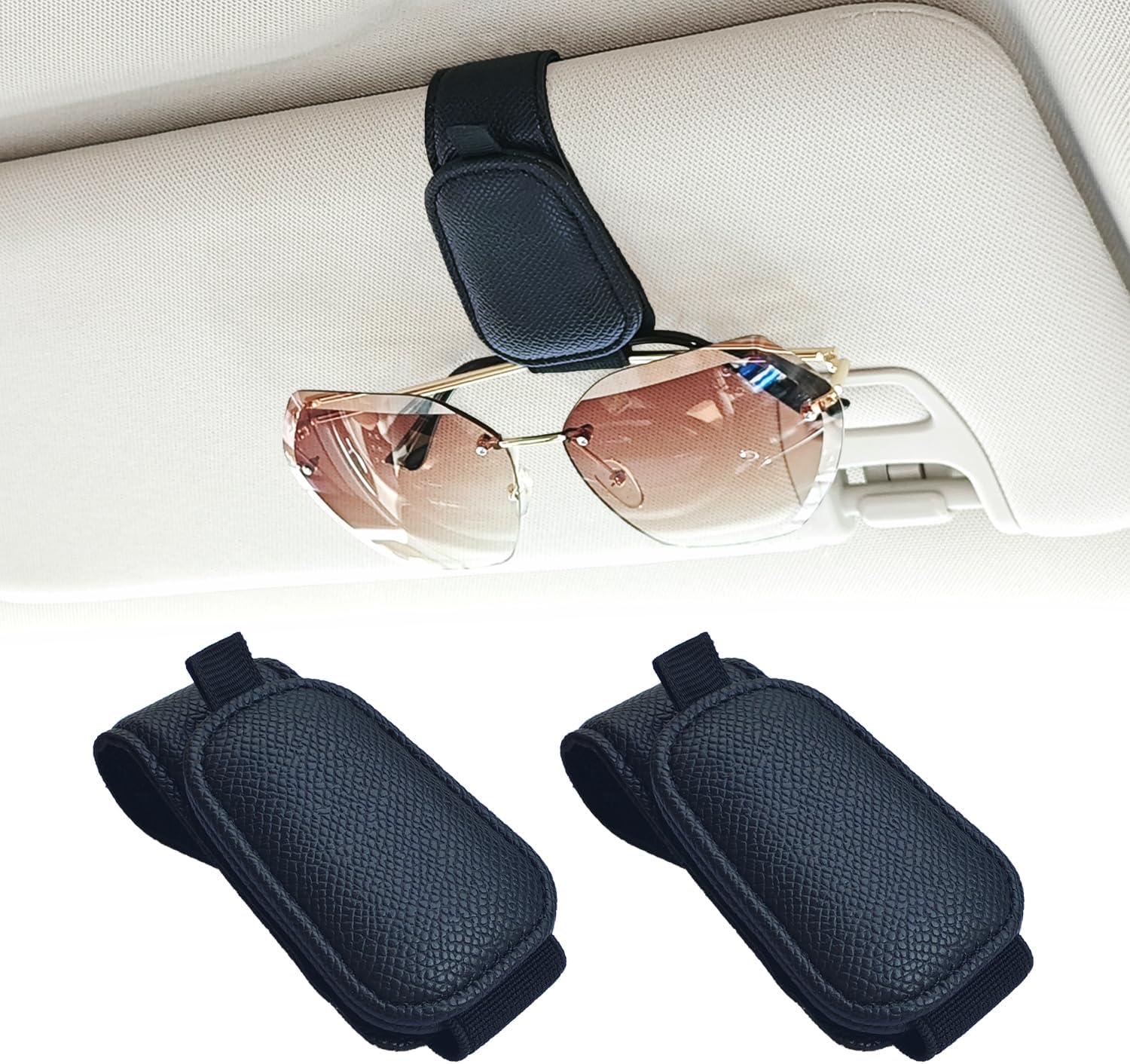 Detalle de Yuoyar 2-Pack Magnetic Sunglass Holder 🕶