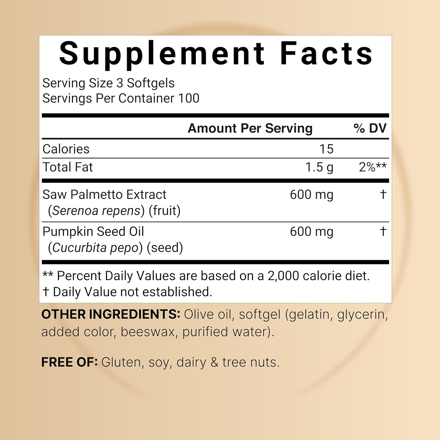 Detalle 2 de NatureBell Saw Palmetto Supplement 300 Softgels