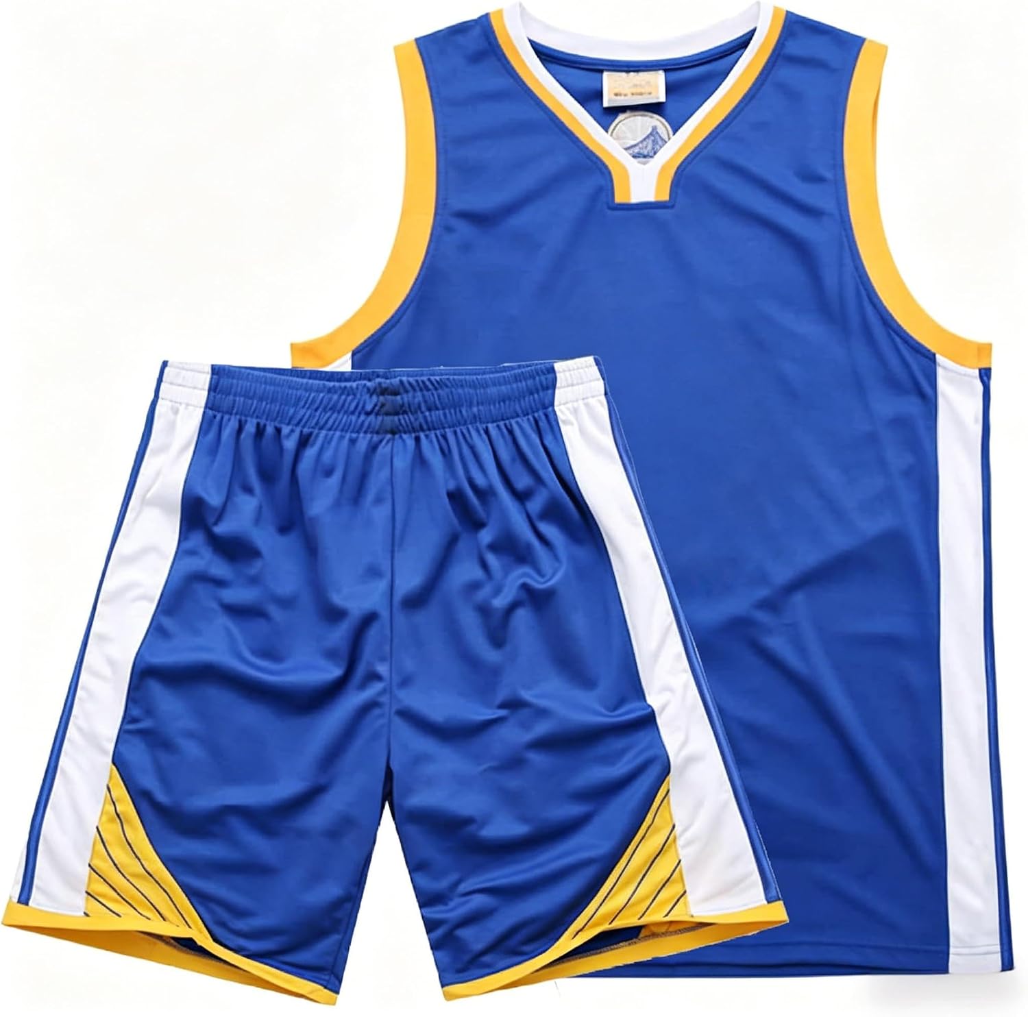 Detalle de Kids Basketball Kit 2-Piece Sleeveless Jersey Shirt & Shorts (Reversible Mesh Tricot) for ages 4–14