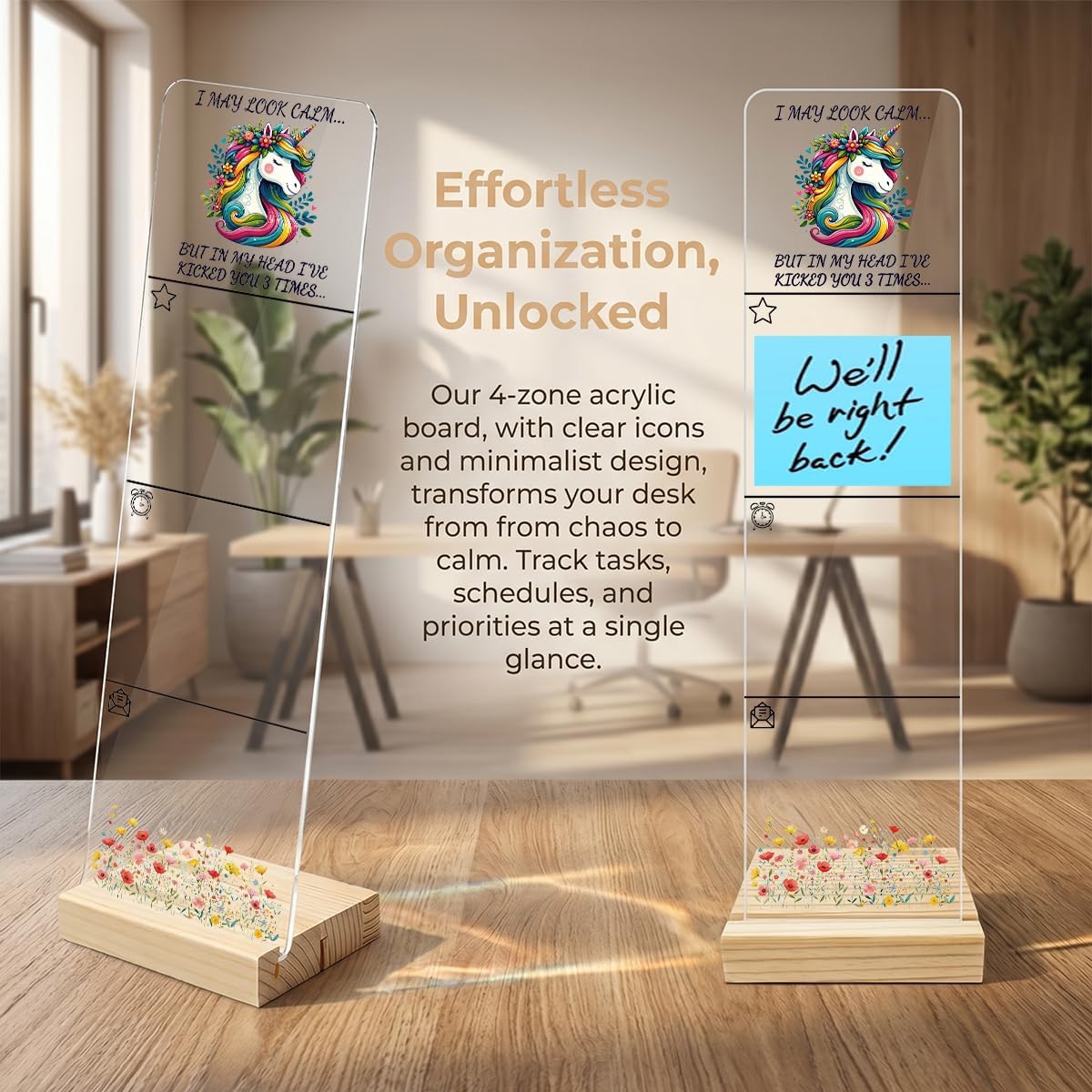 Detalle de Sticky Note Holder with Acrylic Board