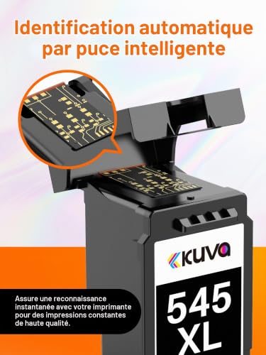 Detalle de Kuva PG-545XL CL-546XL Cartouche d'encre Remplacement pour Canon – lot XL