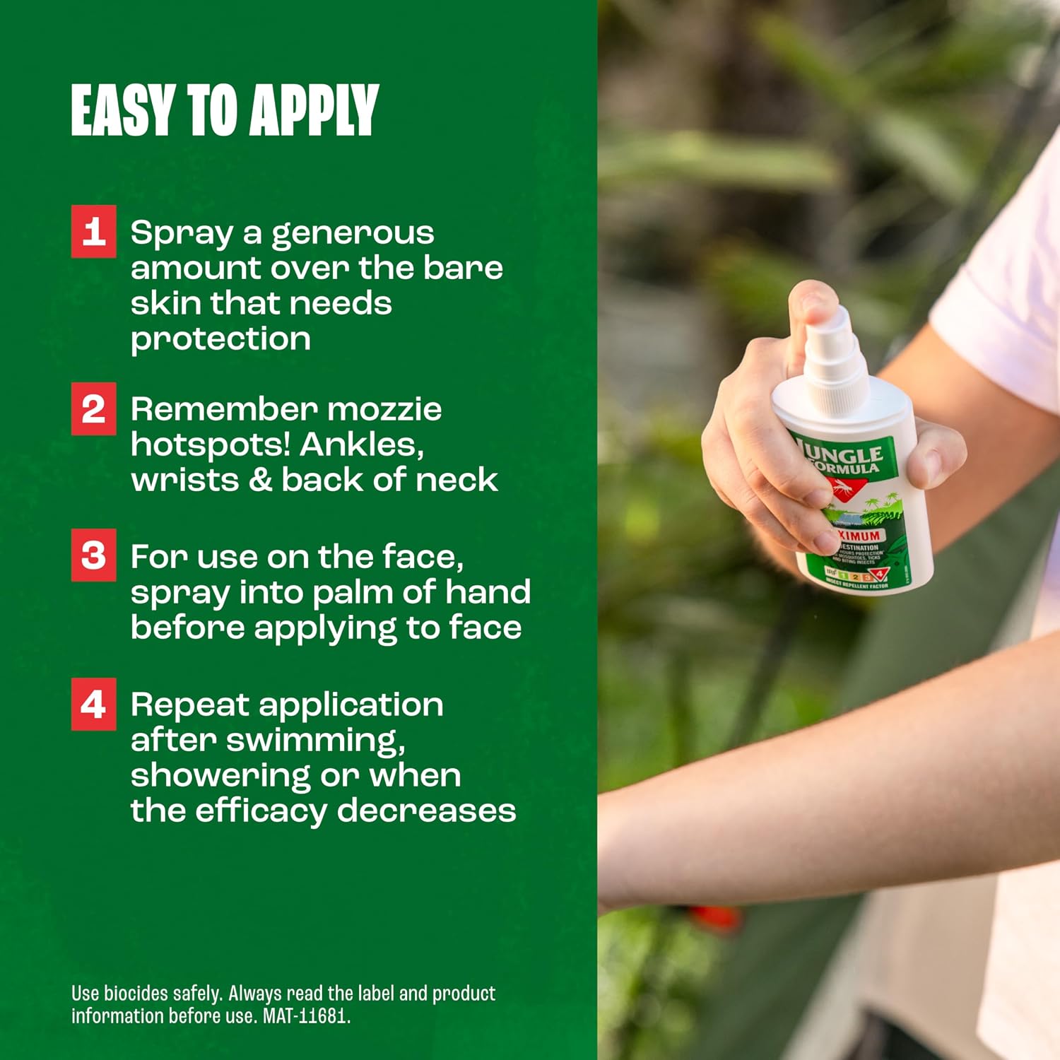 Thumbnail 4 de Jungle Formula Maximum 50% DEET Insect Repellent Aerosol 125ml